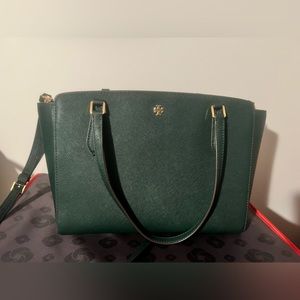 Tory Burch Emerson Small Top Zip Tote Crossbody Bag